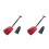 2Pièces Repliable Aluminium Rouge Pour 7