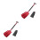 2Pièces Repliable Aluminium Rouge Pour 6
