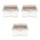 3Pièces Petit Kalimba Transparent 17 Clés En Design Cristal 5