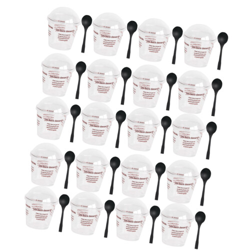 50Ensembles Coupe À Mousse Jetable Café Transparent Pour 2