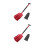 2Pièces Repliable Aluminium Rouge Pour 8