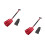 2Pièces Repliable Aluminium Rouge Pour 3