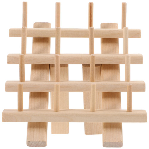 3Pièces Support Fil Bois Lisse Usage Couture Artisanat