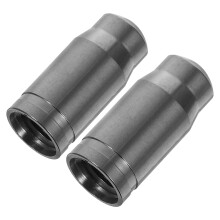 4Paires Caps Valve Alliage Titane Argenté Scellé Humidité