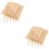 300Pièces Stylus Bois Beige Pour Sur Papier Scratch 6