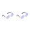 4Pièces Lunettes Petits Violet Usage Décoratif 10