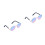 4Pièces Lunettes Petits Violet Usage Décoratif 4