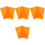 8Pièces Ensembles De Table Silicone Orange Compactes Pour Usage 5