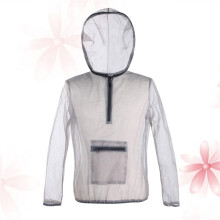 Veste Moustiquaire Grise À Capuche Respirante Protection