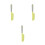 3Pièces Spatule Silicone Pour Mélanger Beurre Crème 6
