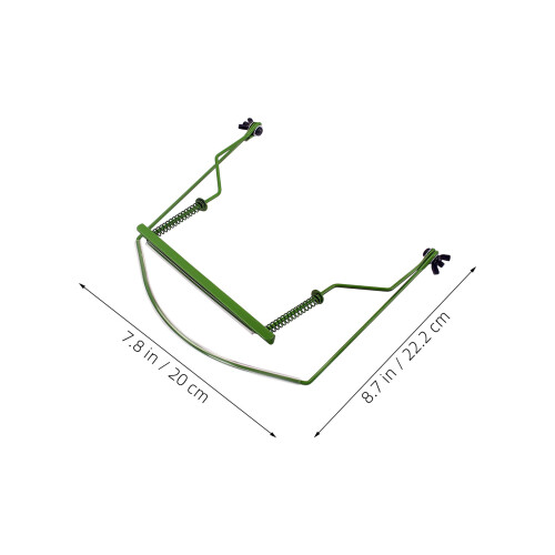 2Pièces Support Col Harmonica Métal Vert Réglable Usage Scénique 1
