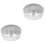 2Pièces Moule Friture Timbale Aluminium Argent 5