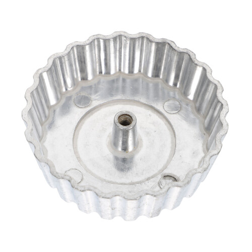 2Pièces Moule Friture Timbale Aluminium Argent