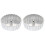 2Pièces Moule Friture Timbale Aluminium Argent 4