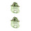 2Pcs Beekeeper Face Protector Hat Green Mesh Net with Adjustable Strap 7