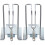 2Pièces Clips En Métal Argenté Pour -Caisse, Accessoire 4