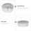 2Pièces Moule Friture Timbale Aluminium Argent 9