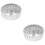 2Pièces Moule Friture Timbale Aluminium Argent 7