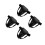 4Pcs Black Durable Boxing Groin Guards for Kids Comfortable Training 5