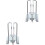 2Pièces Clips En Métal Argenté Pour -Caisse, Accessoire 5