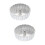 2Pièces Moule Friture Timbale Aluminium Argent 8