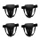 4Pcs Black Durable Boxing Groin Guards for Kids Comfortable Training 4