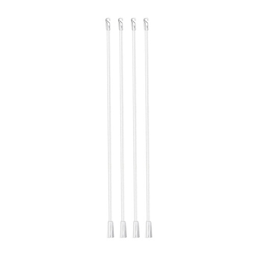 16Pcs Clear Plastic Blind Wands with Buckle Vertical Blinds Handles