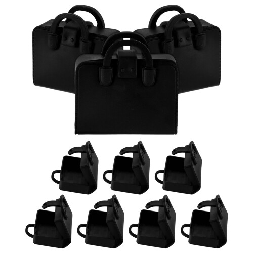40Pièces Sac À Miniature Noir Accessoires Mode Pour Poupées 1