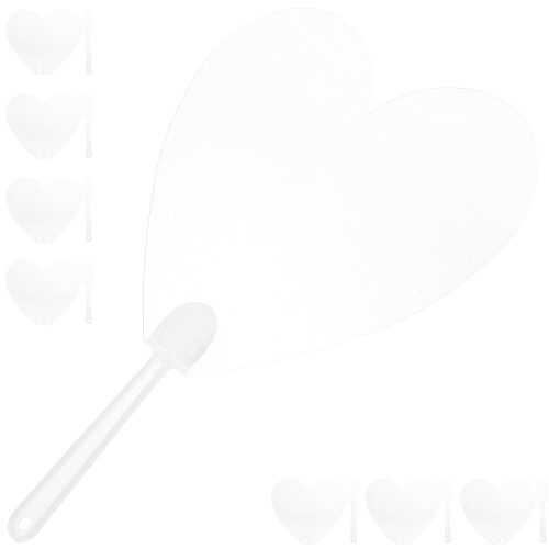 24Pièces Fans Graffiti Transparents - Support DIY Enfants 1