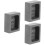 3Pièces Moules Graphite Noir Pour Métal Or Argent DIY 7