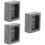 3Pièces Moules Graphite Noir Pour Métal Or Argent DIY 8