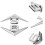 4Pièces Décalcomanies Métal 3D Décoration Auto 10