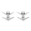 4Pièces Décalcomanies Métal 3D Décoration Auto 7