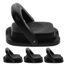 12Pcs Portable Foldable Pot Lid Handle Replacement Black Knobs