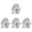 4Pièces Téléphone 100X ABS Clip LED Portable Polyvalent 3