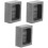 3Pièces Moules Graphite Noir Pour Métal Or Argent DIY 5
