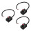 3Pcs Black Mini Knob LED Dimmer Controller Indoor Plant Light Use 8