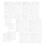 40Pcs Durable Reusable Mandala Stencils White Pet for DIY Wall Art 1