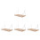 4Pièces Étagères Bois Khaki Design 7