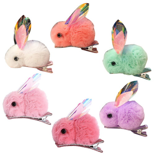 12Pièces Barrette Organza Design Délicat Coloré 1