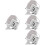 4Pièces Téléphone 100X ABS Clip LED Portable Polyvalent 7