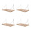 4Pièces Étagères Bois Khaki Design 4