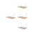 4Pièces Étagères Bois Khaki Design 8