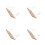 4Pièces Étagères Bois Khaki Design 9