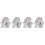 4Pièces Téléphone 100X ABS Clip LED Portable Polyvalent 5