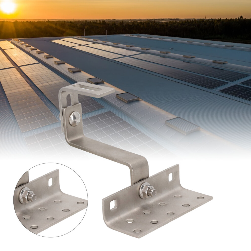 Stainless Steel Solar Panel Mounting Bracket 180 Adjustable Roof Hook 3321372795224