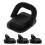 12Pcs Portable Foldable Pot Lid Handle Replacement Black Knobs 2