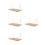 4Pièces Étagères Bois Khaki Design 6