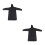 2Pcs Raincoat Portable Waterproof Outdoor Poncho 8