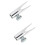 2Pcs Silver Makeup Pencil Sharpener Dual for Eyebrow Lip Liner 7